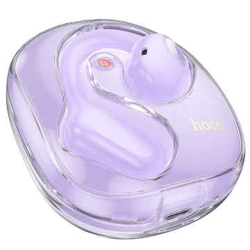 HOCO EA3 TWS Wireless Bluetooth Earphones – Purple with Charging Case
