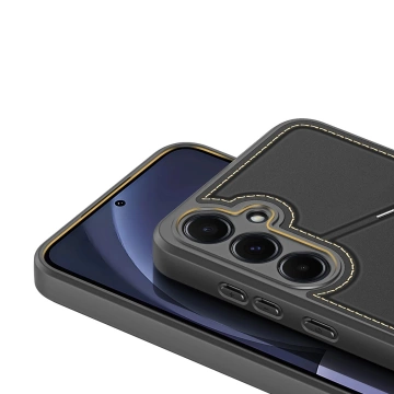 Etui Portfelowe do Samsung Galaxy S25 Dux Ducis Rafi II Czarny