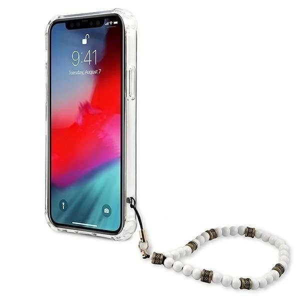 Guess GUHCP12LKPSWH iPhone 12 Pro Max 6,7" Прозорий жорсткий чохол White Pearl