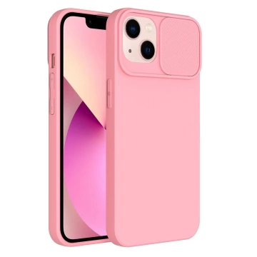 Pouzdro SLIDE pro Apple iPhone 15 Plus, světle růžové