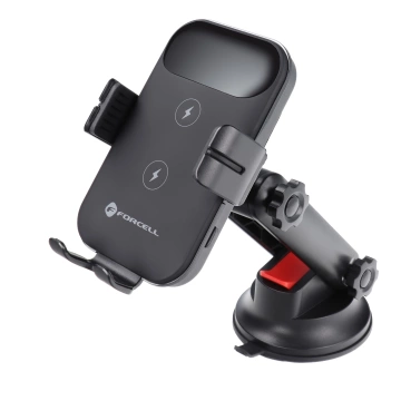 Autohalterung Ladegerät FORCELL F-GRIP HS4 Induktion 15W schwarz