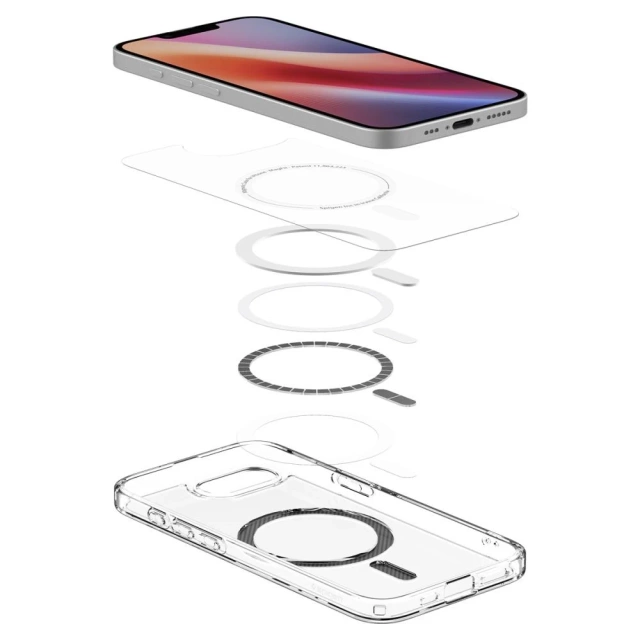 Pouzdro Spigen Ultra Hybrid MagSafe Carbon Fiber pro iPhone 16e