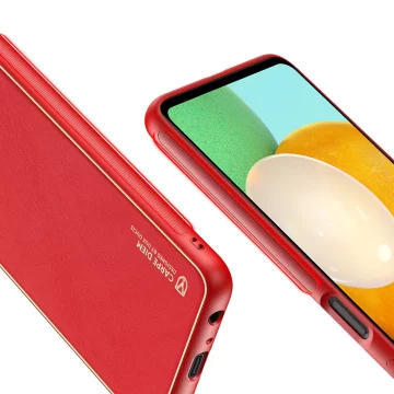 Elegantný kryt Dux Ducis Yolo z ekologickej kože pre Samsung Galaxy A13 5G červený