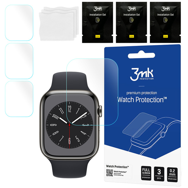 Folia ochronna do Apple Watch 8 45mm - 3mk Watch Protection™ v. ARC