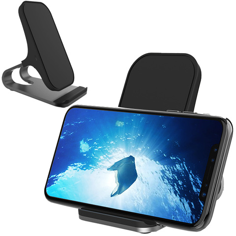 Induction charger stand QI15W-S1 Wireless Charger 15W Black