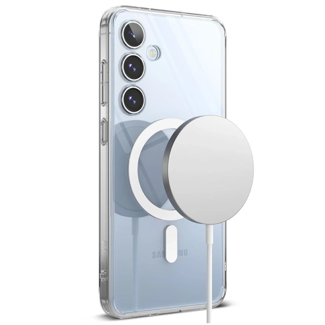 Ringke Fusion Magnetic MagSafe Case for Samsung Galaxy s24 FE Clear Transparent