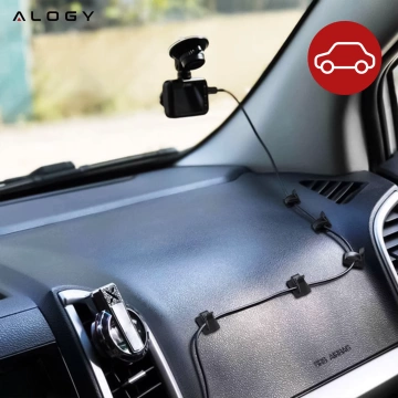 Samolepiace spony x100 stolový organizér káblov organizéry káblov šnúry pre stolný stôl 3M Alogy páska [100ks]