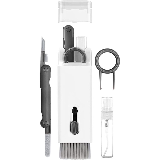 Multifunctional cleaning kit for airpods 7in1 keyboards Grey