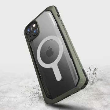 Raptic Secure Case iPhone 14 s pancierovým krytom MagSafe zelenej farby