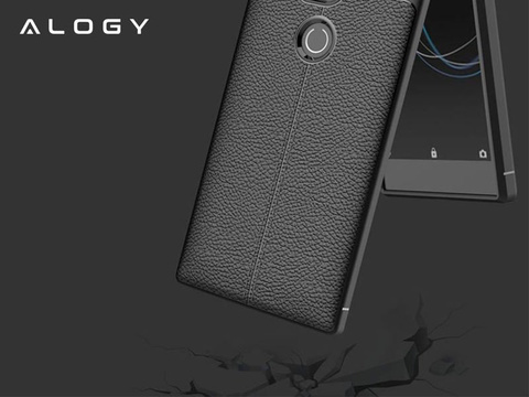 Armored case Alogy leather case Sony Xperia L2 black Glass