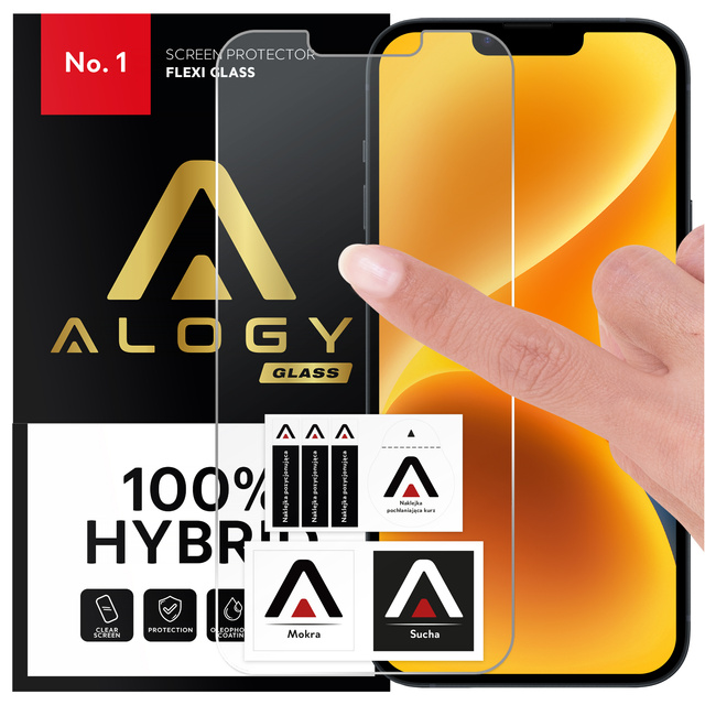Hybridné sklo pre Apple iPhone 13 Mini Alogy Flexi Glass 9H Case Friendly Flat Screen Protector