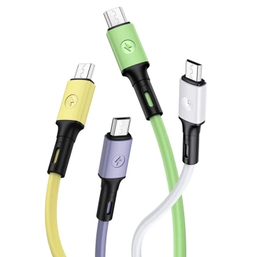 USAMS Kábel U52 microUSB 2A Fast Charge 1m zelený