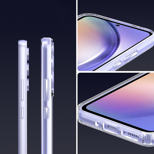 Alogy Hybrid Clear Case Super Schutzhülle für Samsung Galaxy A54 5G Klarglas