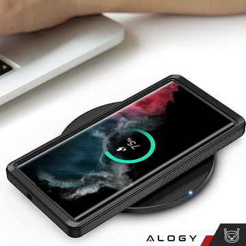 Vodotesné puzdro pre Samsung Galaxy S23 Ultra 360 Alogy Armor IP68 s lanyard Black