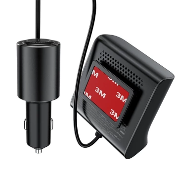 Автомобільний зарядний пристрій Acefast 90W USB Type C / 3x USB / гніздо прикурювача, PPS, PD3.0, QC3.0, AFC, FCP зарядна станція чорний (B8 чорний)