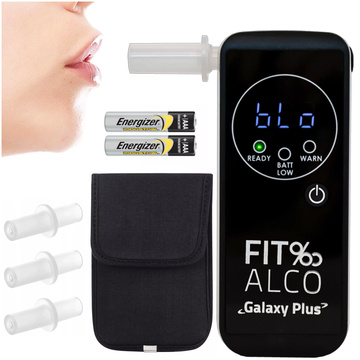 FITalco Galaxy Plus Breathalyzer Sobriety Tester with Platinum Electrochemical Sensor Electrochemical Black