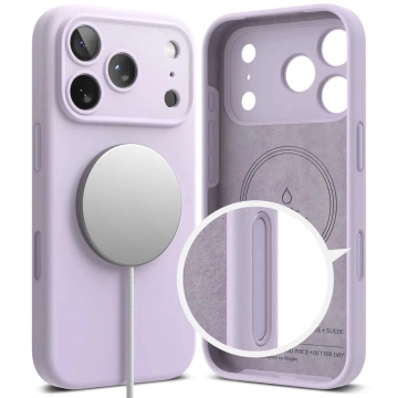 Etui do iPhone 17 Pro Max Ringke Silicone Magnetic MagSafe Fioletowe