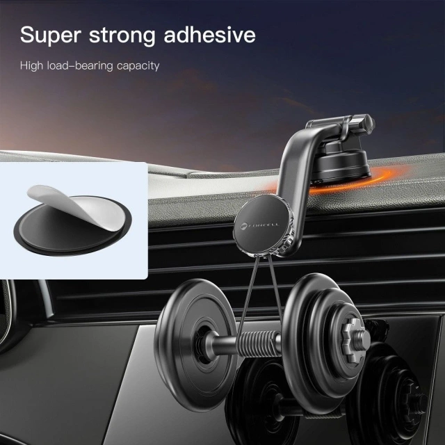 Magnetický držiak do auta Forcell F-GRIP MagLuxe 3v1 s nastavením