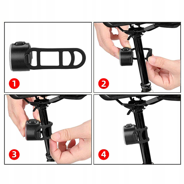 Front bicycle light T6 LED diode front and rear waterproof light