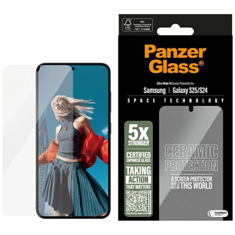 Керамічне скло для Samsung Galaxy S25 Ultra Захисне покриття PanzerGlass від кераміки