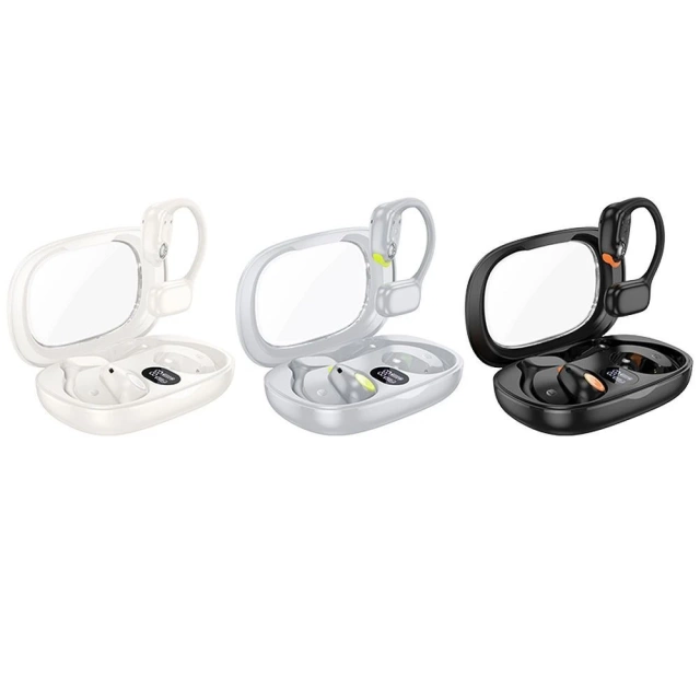 Bezdrôtové Bluetooth slúchadlá HOCO TWS EA1 biele s nabíjacím puzdrom