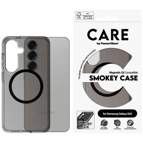Etui do Samsung Galaxy S25 CARE von PanzerGlass Flagship Urban Combat QI Dymny