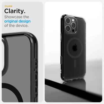 Puzdro Spigen Ultra Hybrid “T” Mag MagSafe iPhone 16 Pro Max Frost Black