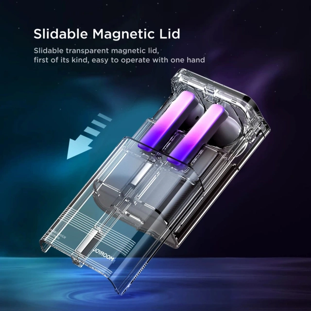 Słuchawki TWS Joyroom JR-TC1 IceLens Series Bluetooth 5.3 LED – Białe