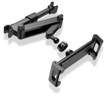 Stretchable Headrest Car Mount na hlavovou opěrku pro telefon / tablet Černá