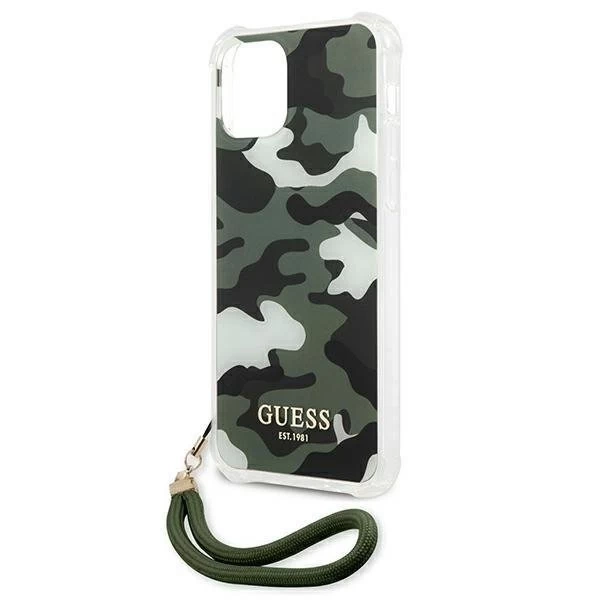 Чохол Guess GUHCP12LKSARKA iPhone 12 Pro Max 6.7" зелений / хакі Hardcase Camo Collection