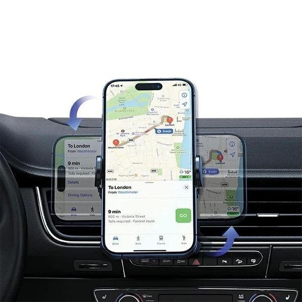 USAMS Uchwyt rotacyjny do kratki wentylacyjnej czarny/black ZJ77ZJ01