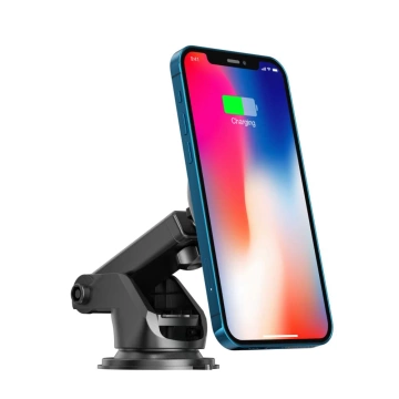 A2 MagSafe magnetic car holder with 15W charger for cockpit/board Black