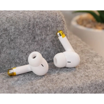 Slúchadlá Hoco EQ2 TWS, biele, Bluetooth 5.3, puzdro, 7h prevádzková doba