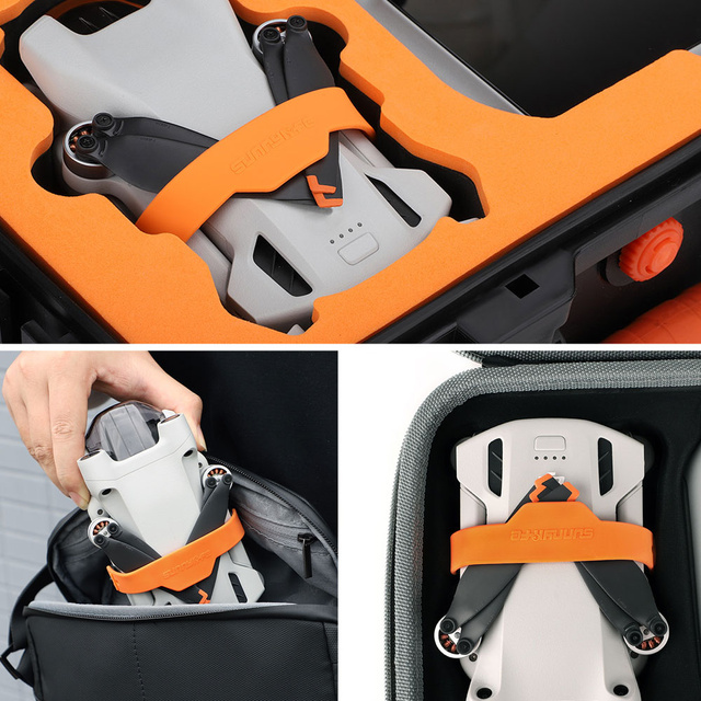 Protective Grip Guard Guard Propellerschutz Alogy Wings Drohnen-Armbänder für DJI Mini 3 Pro Schwarz & Orange