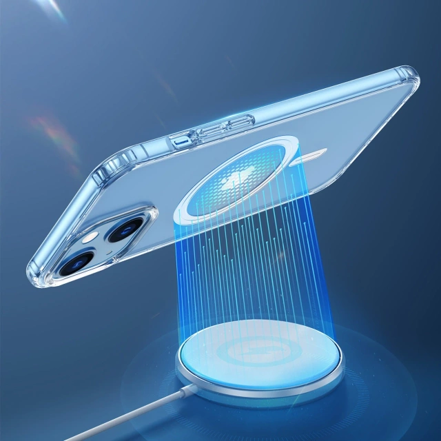 Dux Ducis Clin magnetické pouzdro pro iPhone 14 Plus kompatibilní s MagSafe transparentní