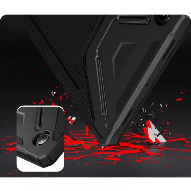 INFILAND RUGGED FOLIO GALAXY TAB A8 10,5 X200 / X205 SCHWARZ