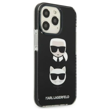 Ochranné puzdro na telefón Karl Lagerfeld KLHCP13LTPE2TK pre Apple iPhone 13 Pro / 13 6,1" pevné puzdro čierne/čierne Karl