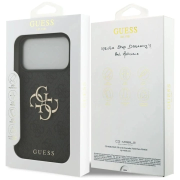 Etui Guess Hardcase 4G Big Metal Logo do iPhone 17 Pro Max, czarne