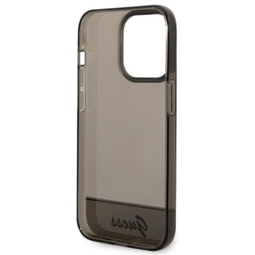Etui Guess GUHCP14LHGCOK do Apple iPhone 14 Pro 6,1" czarny/black hardcase Translucent