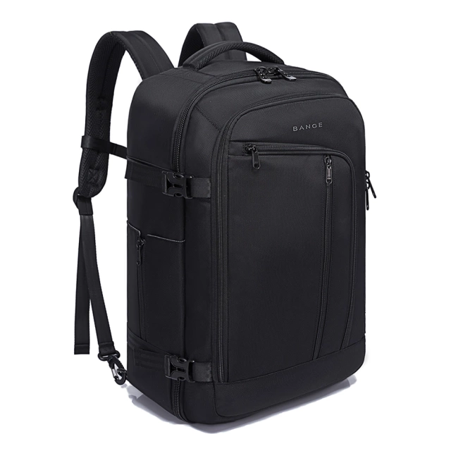 Bange Waterproof Backpack for Laptop 15.6" City Travel 45x30x16 cm for Work Airplane Men's Women's with USB Port Black