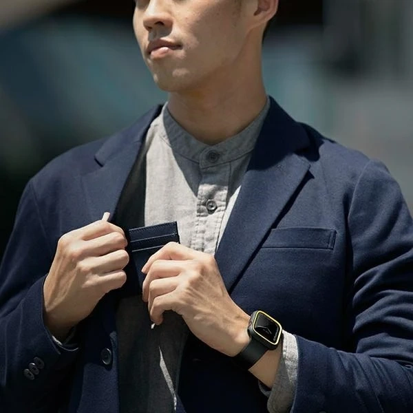 Protective case UNIQ Moduo for Apple Watch Series 4/5/6/7/8/SE 40/41mm black-mustard/midnight-mustard