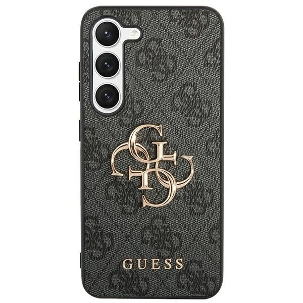 Etui Guess GUHCS24L4GMGGR для Samsung Galaxy S24 Ultra S928 чорний/чорний твердий чохол 4G з великим металевим логотипом