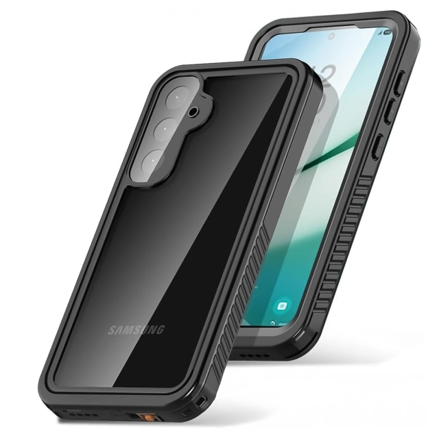 Etui Wodoodporne do Samsung Galaxy S25 Plus Alogy HydroArmor™ IP68 Case z przezroczystym tyłem Pancerna obudowa 360