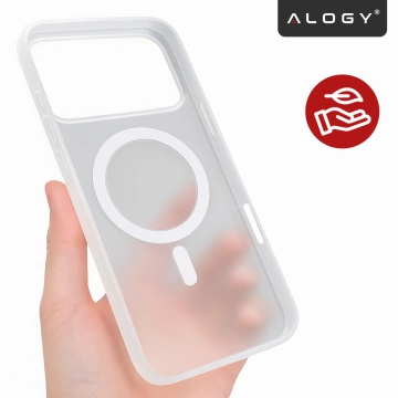 Pouzdro Apple iPhone 17 Pro Max – matný kryt MagSafe s ochranou čočky, tenký a odolný proti poškrábání, perfektně padne – Alogy Skinny MatteCase™ bílý