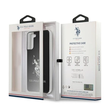 Чохол для телефону US Polo Shiny Big Logo для Samsung Galaxy S21 чорний/чорний