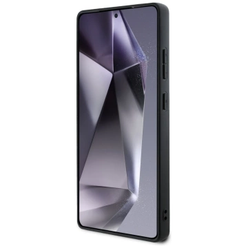 Etui Guess Grained Flower MagSafe do Samsung Galaxy S25 Ultra Fuksja