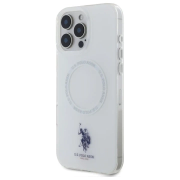 US Polo USHMP16LHOCLDPW iPhone 16 Pro 6,3" bílá/bílá IML Ring MagSafe
