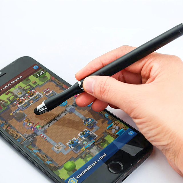 Alogy 2-in-1 stylus capacitive touch for tablet phone screen Black