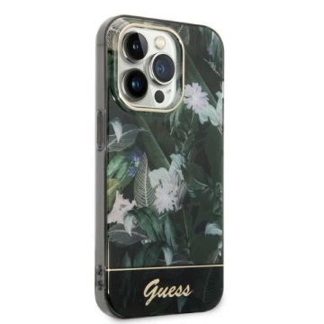 Guess phone case for iPhone 14 Pro 6.1" green/green hardcase Jungle Collection