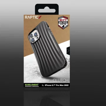 Raptic X-Doria Clutch Case for iPhone 14 Pro Max back cover black